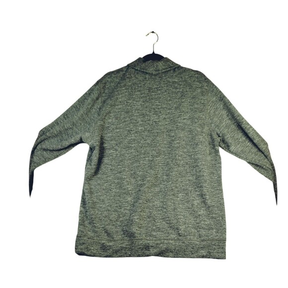 VTG Cardigan Size XL Long Sleeve Button Shawl Collar Pockets Grey Soft Cozy - Picture 4 of 11